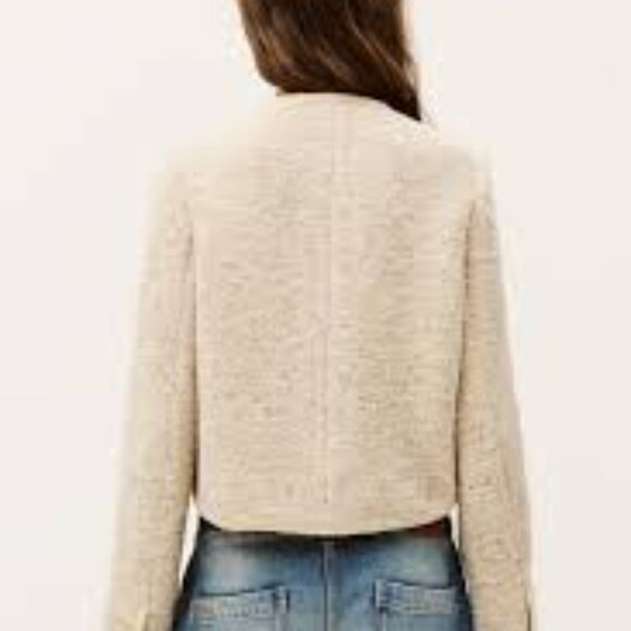 ba&sh Deredith cropped wool ecru jacket - Picture 3 of 7